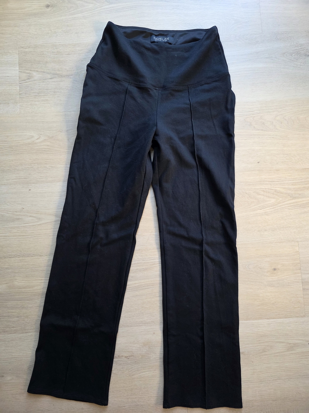 Rachel Zoe Black Ponte Straight-Leg Trousers